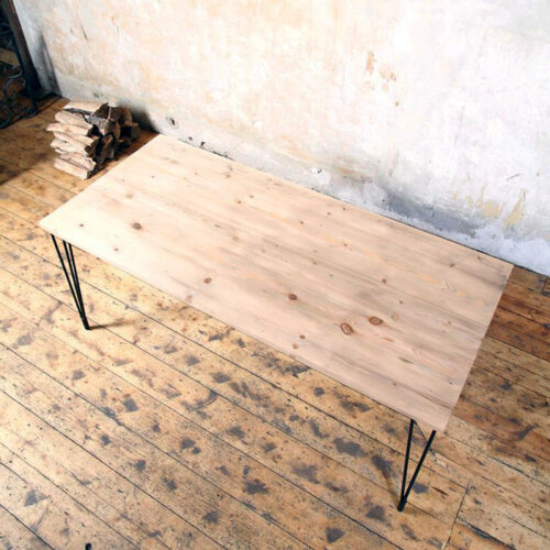 Обеденный стол лофт из массива сосны фото